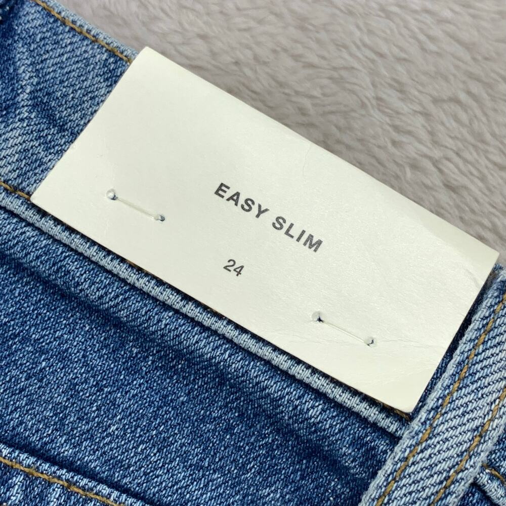 NWT 7 For All Mankind Jeans Easy Slim Embroidered Womens 24 Boho Festival $278 - Picture 5 of 16